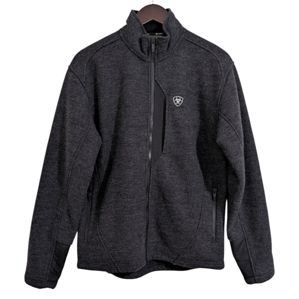 Ariat Bowdrie Performance Bonded Jacket Gray Blac… - image 1